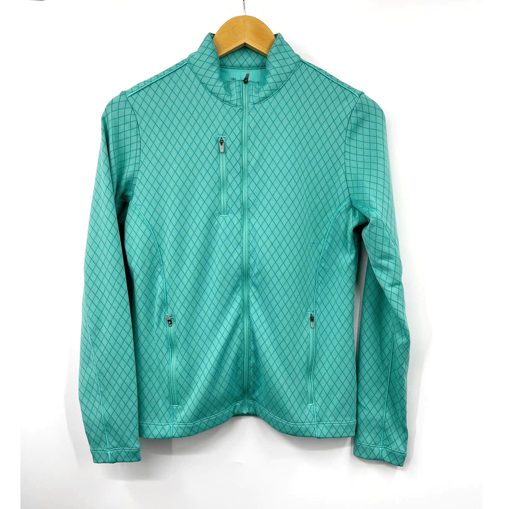 Peter Millar Women's Full Zip Activewear Track Jacket Long Sleeve Green Size‎ S
